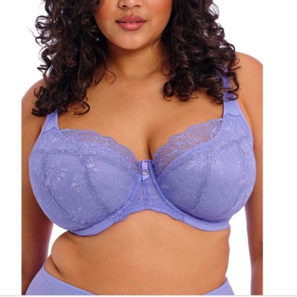 Elomi Womens Brianna Half Cup Bra - Purple Polyamide - Size 36H - Picture 1 of 4